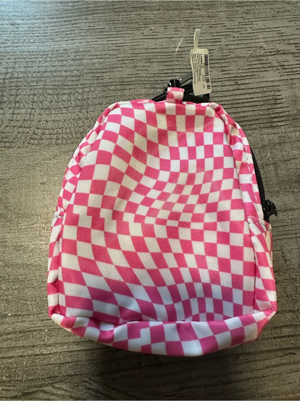 Pink and White Backpack Keychain NWT - Picture 2 of 7
